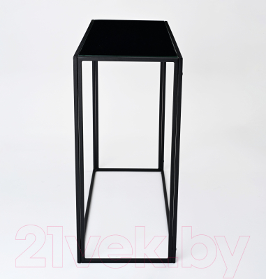 Консольный столик РасГар Грация Лайт (черный/черное стекло)