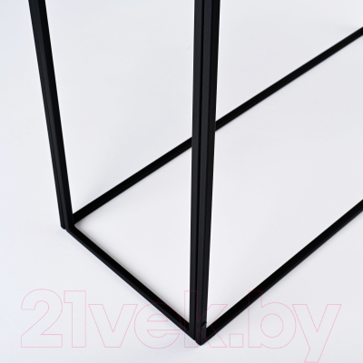 Консольный столик РасГар Грация Лайт (черный/черное стекло)