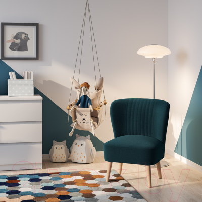 Кресло мягкое Mio Tesoro Унельма (Twist 12 Petrol Turquoise)