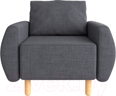 Кресло мягкое Mio Tesoro Тулисия (Twist 20 Dark Grey)