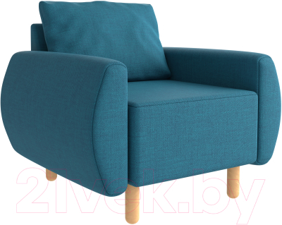 Кресло мягкое Mio Tesoro Тулисия (Twist 12 Petrol Turquoise) - фото