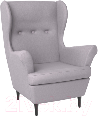 Кресло мягкое Mio Tesoro Тойво (Twist 19 Grey) - фото