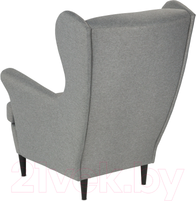 Кресло мягкое Mio Tesoro Тойво (Malmo 90 Grey)