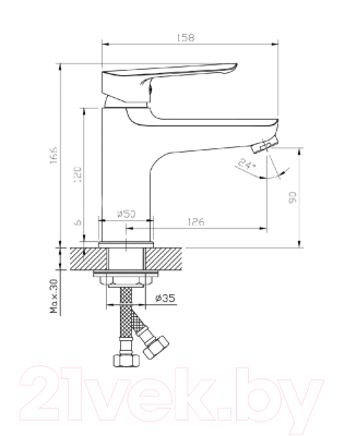 Смеситель Esko Lagos Black / LG26B