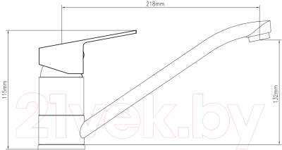 Смеситель Voda Level LV05