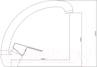 Смеситель Voda Level LV519