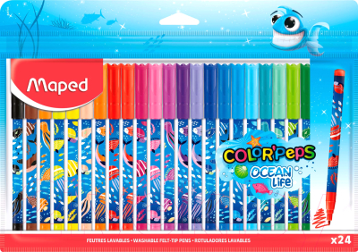 Фломастеры Maped Color Peps Ocean Life / 845703 - фото