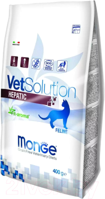 Сухой ветеринарный корм для кошек Monge Vet Solution Hepatic
