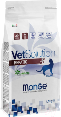 Сухой корм для кошек Monge Vet Solution Hepatic - фото
