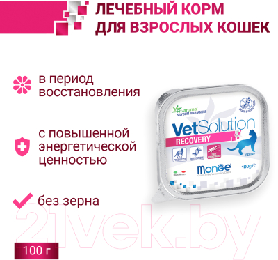 Влажный корм для кошек Monge Vet Solution Recovery