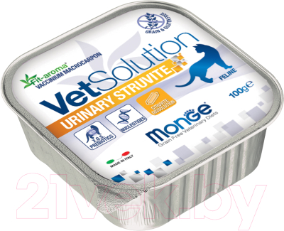 Влажный корм для кошек Monge Vet Solution Urinary Struvite