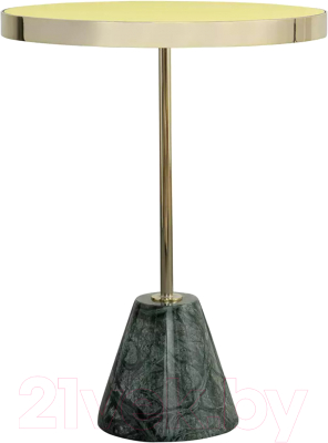 Журнальный столик Bergenson Bjorn Kaya / BB0000149 (золото/зеленый) - фото