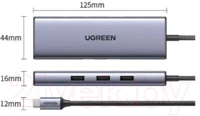 Док-станция для ноутбука Ugreen CM512 / 15598