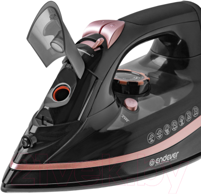 Беспроводной утюг Endever Delta-229 (черный/розовое золото)
