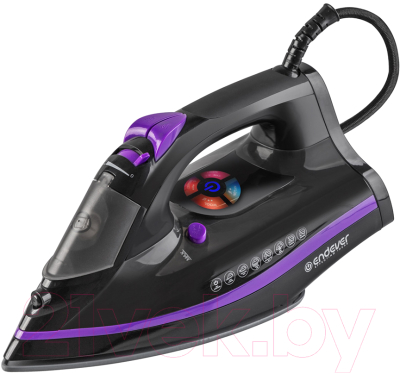 Утюг Endever Delta-230 (черный/фиолетовый) - фото