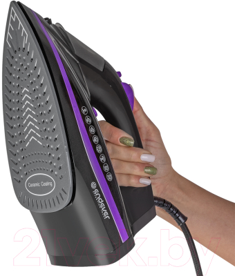 Утюг Endever Delta-230 (черный/фиолетовый)