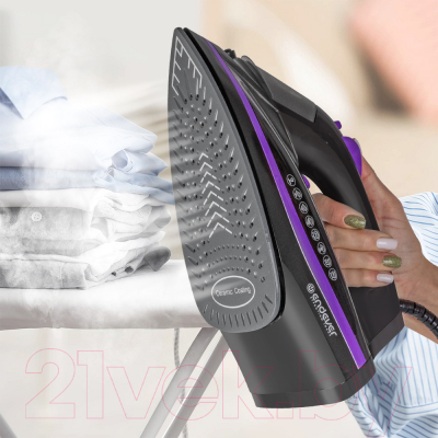 Утюг Endever Delta-230 (черный/фиолетовый)