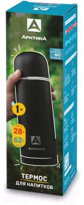 Термос для напитков Арктика 105-1000-BKT