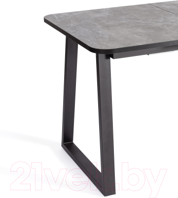 Обеденный стол Tetchair Maltido (гранит темный/черный)