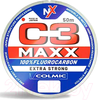 Леска флюорокарбоновая Colmic C3 Maxx 0.103мм 50м - фото