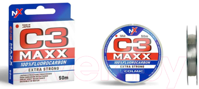 Леска флюорокарбоновая Colmic C3 Maxx 0.103мм 50м