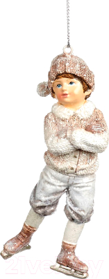 Елочная игрушка Goodwill Xmas 2023 Мальчик на коньках / MC 38075-2 - фото