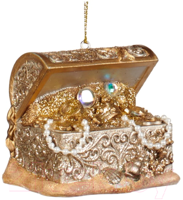Елочная игрушка Goodwill Xmas 2023 Сундук с сокровищами / MO 95207 - фото