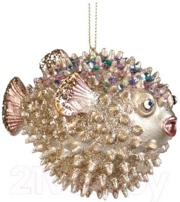 Елочная игрушка Goodwill Xmas 2023 Рыба-еж / MO 95246 - фото