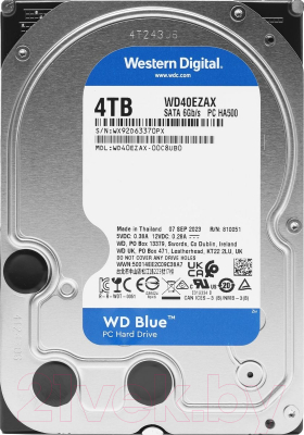 Жесткий диск Western Digital Blue 4TB (WD40EZAX) - фото