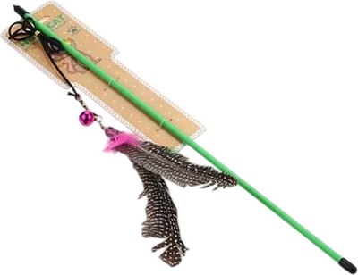 Игрушка для кошек Homecat Дразнилка удочка с перьями / 72372 - фото