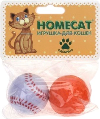 Набор игрушек для кошек Homecat Спортивные мячи / 72338 - фото