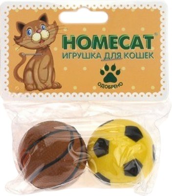 Набор игрушек для кошек Homecat Спортивные мячи / 72338