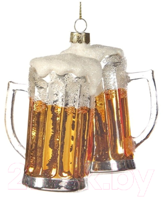 Елочная игрушка Goodwill Xmas 2023 Пивные бокалы / YA 92429 - фото
