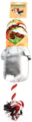 Игрушка для собак Homepet Ролл с курицей с пищалкой / 80568 - фото