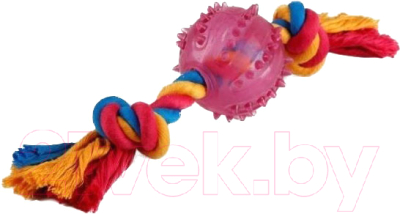 Игрушка для собак Homepet Мяч на канате / 72514 - фото