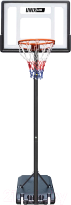 Баскетбольный стенд UNIX Line B-Stand R38 H160-210см / BSTAS210B - фото