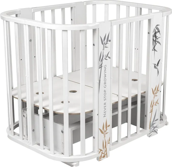 Детская кровать-трансформер INDIGO Green Line 5 в 1 с поперечным маятником - фото