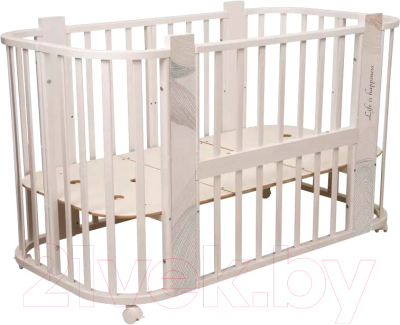 Детская кровать-трансформер INDIGO Green Line 5 в 1 поперечный маятник - фото