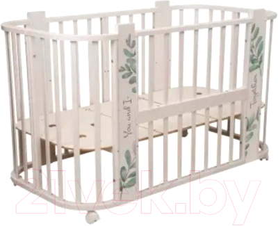 Детская кровать-трансформер INDIGO Green Line 5 в 1 поперечный маятник - фото