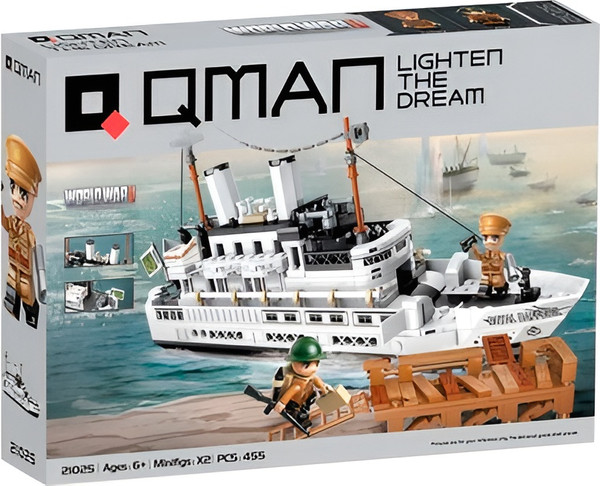 Конструктор Qman Авианосец / 21025Q  - фото