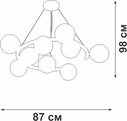 Люстра Vitaluce V4544-1/9S