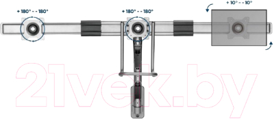 Кронштейн для монитора Gembird MA-WA3-01