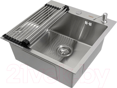 Мойка кухонная Arfeka Eco AR 50x50 + RM AR + DS AR - фото