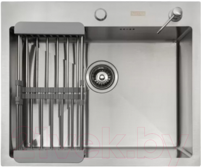 Мойка кухонная Arfeka Eco AR 60x50 + CL AR + DS AR - фото