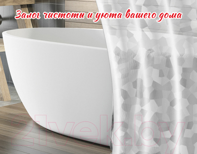 Шторка-занавеска для ванны Laima Home. Crystal Wall / 608451