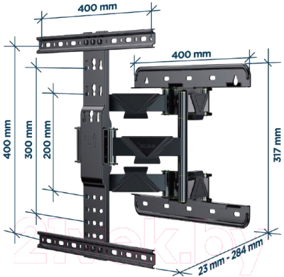 Кронштейн для телевизора Gembird WM-65ST-01