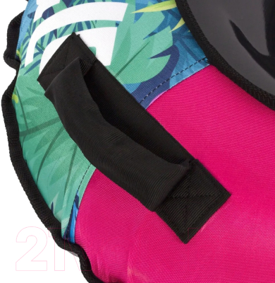 Тюбинг-ватрушка Snowstorm BZ-100 Jungle / W112913 (100см, розовый/зеленый)