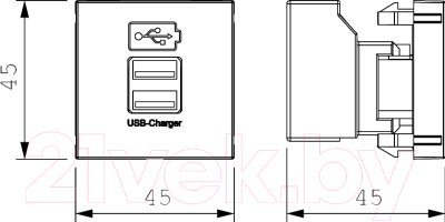 Розетка OBO Bettermann MTG-2UC1.2 RW1 / 6105291