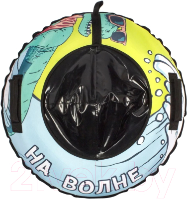 Тюбинг-ватрушка Snowstorm BZ-100 Wave / W112880 (100см, голубой/черный) - фото