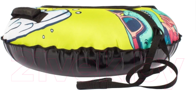 Тюбинг-ватрушка Snowstorm BZ-100 Wave / W112880 (100см, голубой/черный)